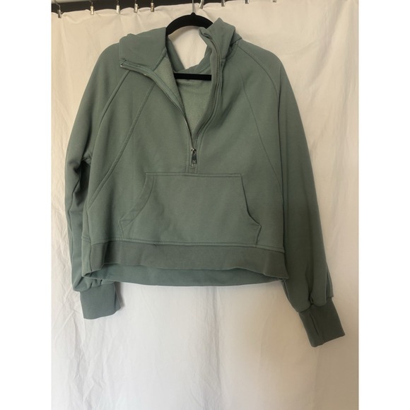 The Unbranded Brand Tops - Womens‎ Half Zip Tops Long Sleeve V Neck Baggy Sweatshirt Aqua Teal JJ16